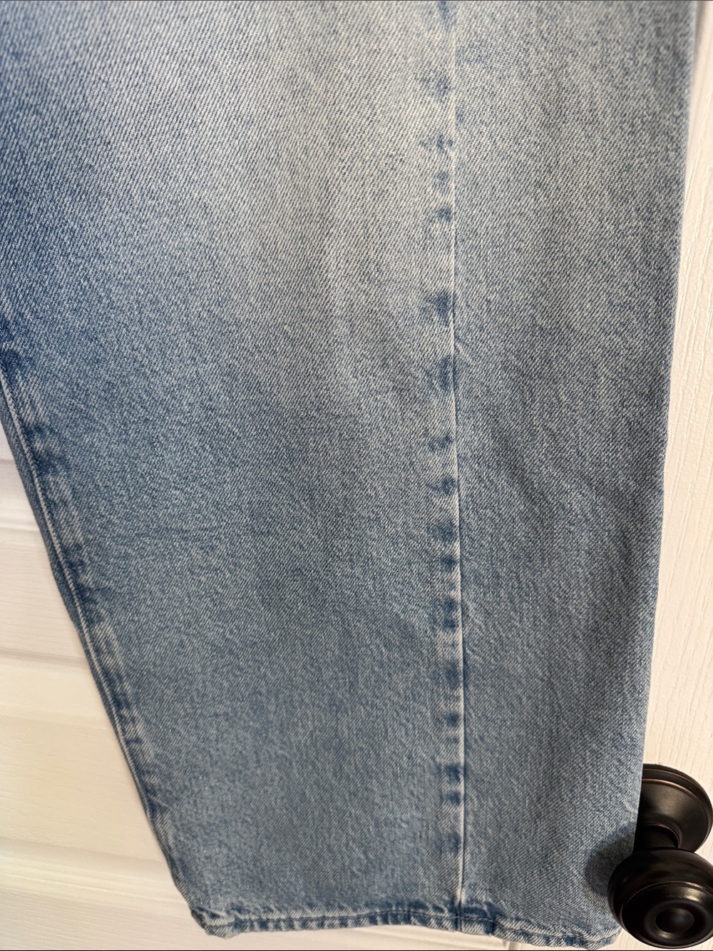 MOTHER Light Blue Relaxed Straight-Leg Jeans - Picture 5 of 12